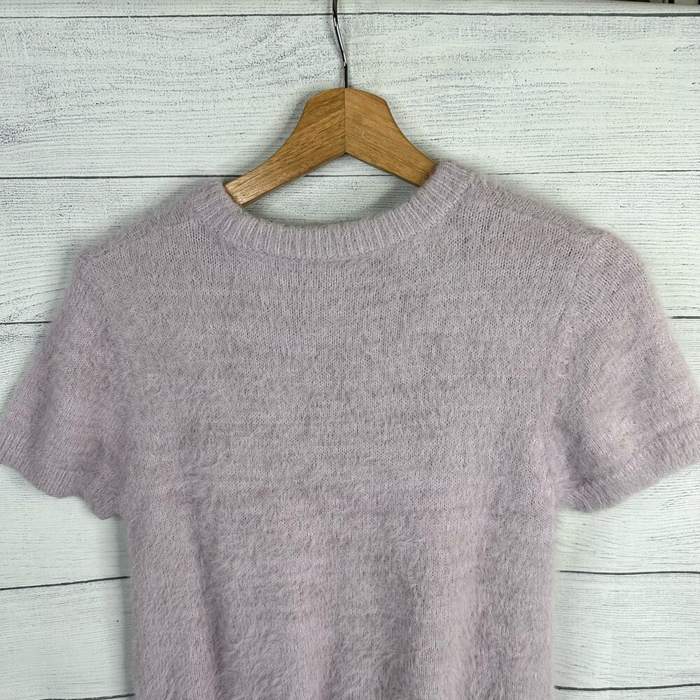 The Ragged Priest Womens size Medium Fluffy Knit Peekaboo Sweater Lilac Purple - Picture 9 of 12